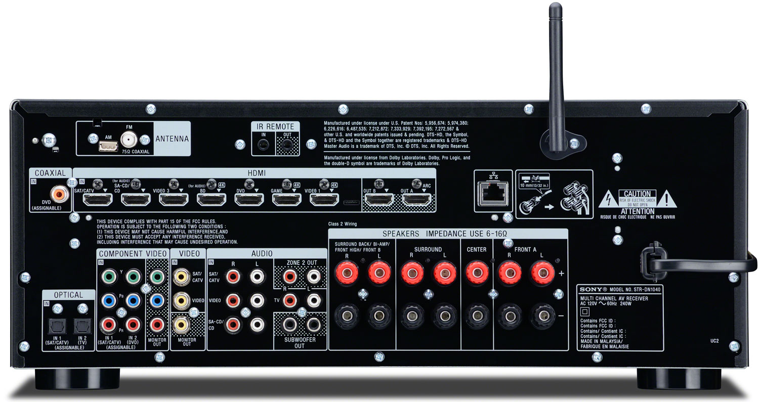 STR-DN1040 - Sony Black 7.2 Channel Network AV Receiver at Abt