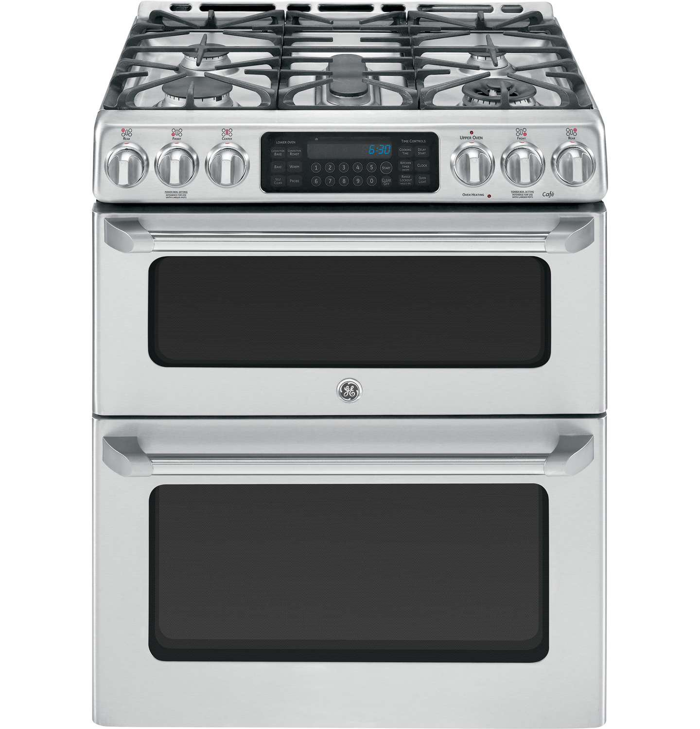 GE Cafe 30 Stainless Double Oven Gas Range CGS990SETSS GE Cafe 30 Stainless Double Oven Gas Range CGS990SETSS