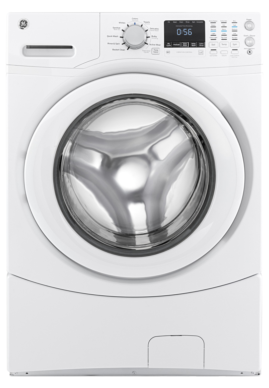 GE 4.3 Cu. Ft. White Front Loading Washer - GFWN1600JWW