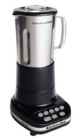 KitchenAid 5-Speed Professional Blender KSB5SSBK Stainless Steel Jar With Imperial Black Base