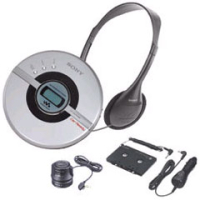 Sony CD Walkman With Car Accessories