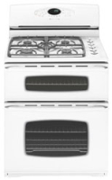 Maytag Gemini 30" Double Oven Free Standing White Gas Range