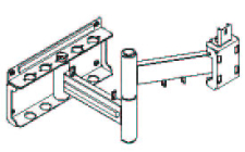 Peerless Articulating Swivel Wall Mount - Black Finish