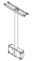Peerless 26" - 71" Flat Panel TV Straight Column Ceiling Mount
