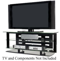 BDI Icon Series 3 Shelf Plasma TV Stand - ICON9429BK