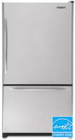 KitchenAid Architect Series Freezer-on-the-Bottom Refrigerator - Stainless Steel Finish