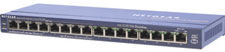 Netgear ProSafe 16 Port 10/100 Desktop Switch - Purple Finish