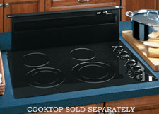 GE Profile(TM) 30" Telescopic Downdraft System - Black Finish