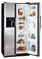 Frigidaire Side by Side Refrigerator - Black On Stainless Steel Finish
