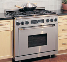 Dacor 36" Epicure Dual-Fuel Range - Stainless Steel Finish With Copper Trim