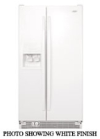 Whirlpool Side By Side Refrigerator - Satina�  Stainless Look Finish