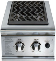 DCS Professional Sealed Double Side Burners - Stainless Steel Finish