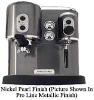 Kitchenaid Nickel Pearl Pro Line Series Espresso Machine