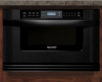 Sharp KB-6014LK Black Insight Pro 24" Microwave Drawer