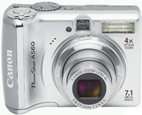 Canon A Series PowerShot A560 7.1 Megapixel Digital Camera