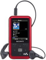 Sony NWZ-S615FRED - With Headphones