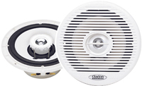Clarion 6 1/2" Coaxial 2-Way Water Resistant Speaker In White