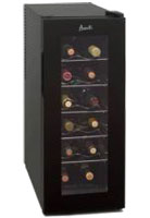 Avanti 12 Bottle Black Thermoelectric Wine Cooler
