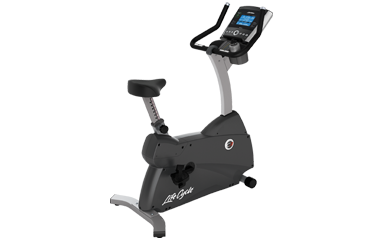 Life Fitness C3 Upright Lifecycle Excercise Bike with Go Bike Console