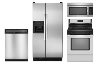 Whirlpool Stainless Steel Appliance Package with Gas Range