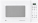 GE JE740 Countertop White Microwave Oven