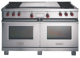 Wolf 60" Dual Fuel Double Oven Range with Double Griddle - Stainless Steel Finish