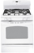 GE 30" Free-Standing White Gas Range