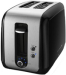 KitchenAid Onyx Black 2 Slice Manual High-Lift Lever Toaster