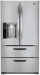 LG LMX25986ST 24.7 Cu Ft Stainless Steel Bottom Freezer Refrigerator