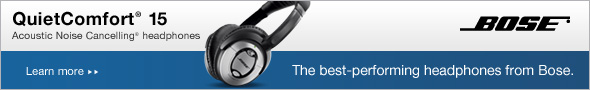 Bose - QuietComfort 15 Acoustic Noise Cancelling Headphones.
