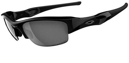 Oakley POLARIZED FLAK JACKET Black Iridium Polarized Lens Mens Sunglasses - 12-900