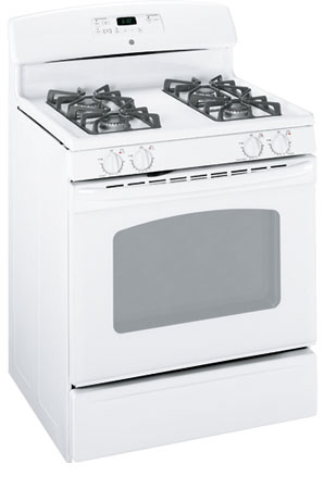 GE 30 ' White Free-Standing Gas Range - JGBP28DEMWW