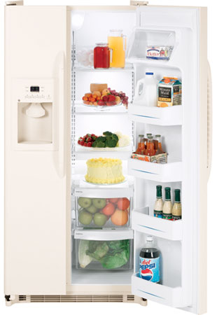 GE Bisque Side-By-Side Refrigerator - GSS20GEWCC GE Bisque Side-By-Side Refrigerator - GSS20GEWCC