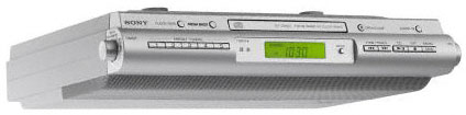 Sony Under Cabinet Kitchen CD Clock Radio - ICFCDK50