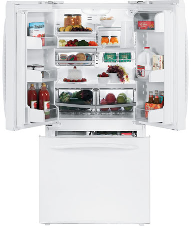 GE Profile White Bottom-Freezer Refrigerator - PFSF2MJXWW GE Profile White Bottom-Freezer Refrigerator - PFSF2MJXWW