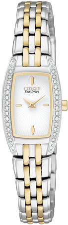Citizen Silhouette Crystal White Dial Womens Watch - EG2744-52A Citizen Silhouette Crystal White Dial Womens Watch - EG2744-52A