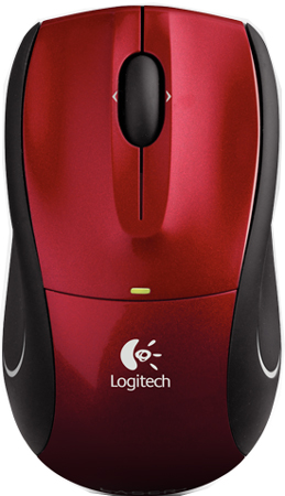 Logitech M505 Red Wireless Mouse - 910-001326