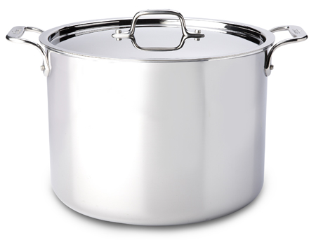 All-Clad Stainless Steel 12 Qt Stock Pot With Lid - 8701004411
