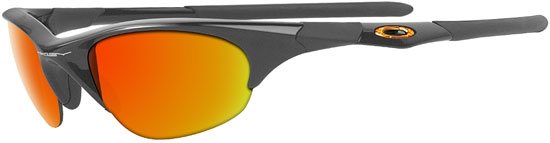 Oakley Half Jacket Sunglasses - Jet Black/Fire Iridium Finish - 03-613 Oakley Half Jacket Sunglasses - Jet Black/Fire Iridium Finish - 03-613