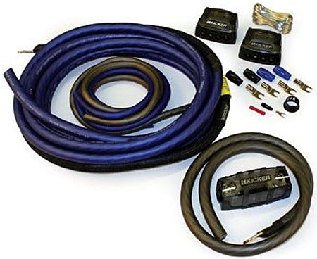 Kicker 4AWG ROHS Compliant Dual Amplifier Power Kit - 09PKD4