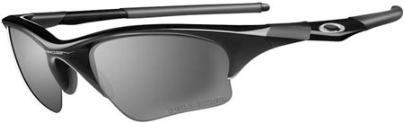 Oakley 12-839 Polarized Half Jacket XLJ Jet Black Sunglasses - 12-839