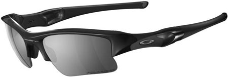 Oakley Polarized Flak Jacket XLJ Jet Black Sunglasses - 12-903