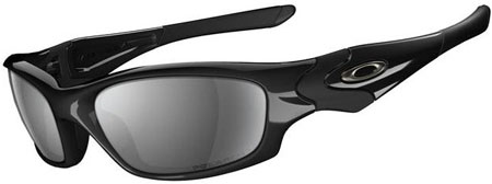 Oakley Polarized Straight Jacket Polished Black Mens Sunglasses - 12-935