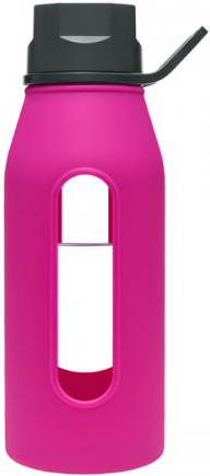 Takeya 16 Oz. Fuchsia Classic Glass Water Bottle - 13011