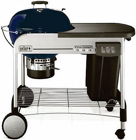 Weber Performer Dark Blue Charcoal Grill - 1428001 Weber Performer Dark Blue Charcoal Grill - 1428001