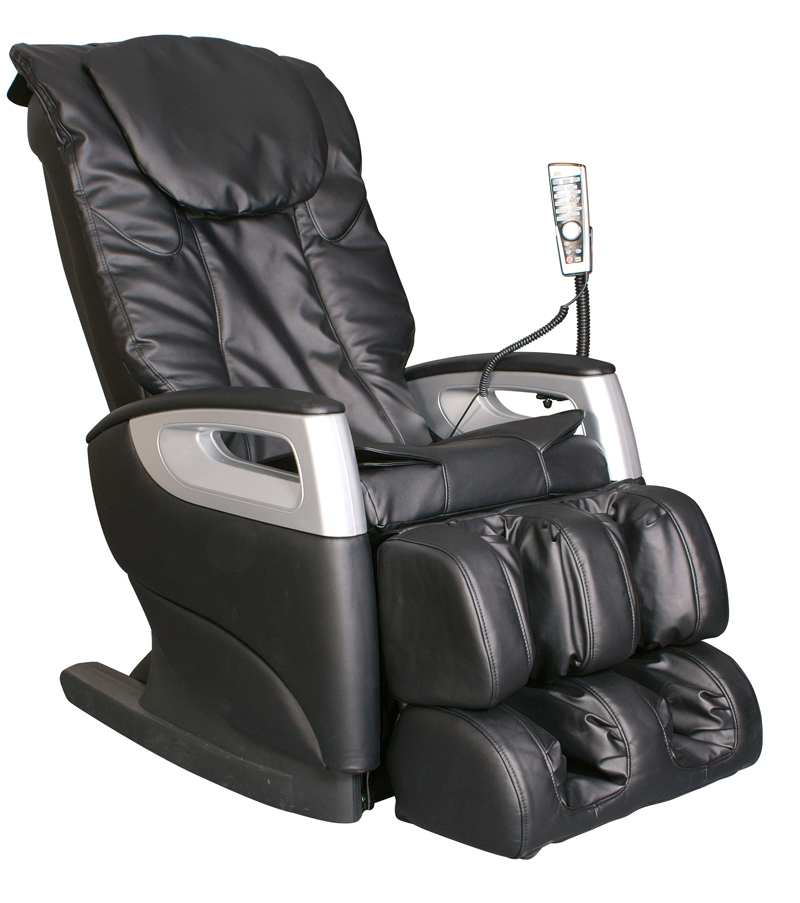 Cozzia Black Reclining Massage Chair - 16018BLK