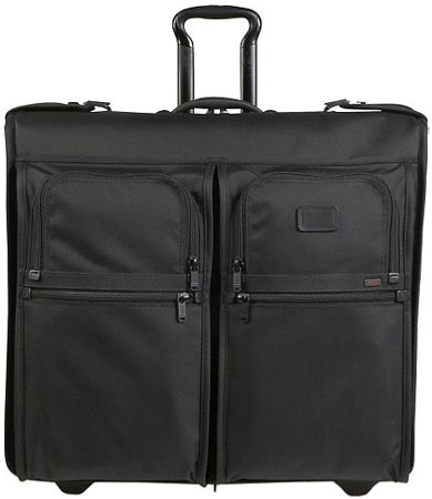 Tumi Black Alpha Collection Long Wheeled Garment Bag - 22032 BLACK Tumi Black Alpha Collection Long Wheeled Garment Bag - 22032 BLACK