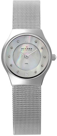 Skagen Steel Collection Silver Ladies Watch - 233XSSMP