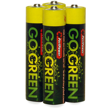 PerfPower Go Green AAA Batteries 4 Pack - 25002