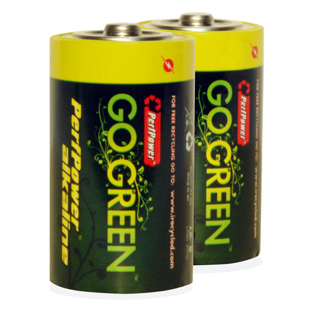 PerfPower Go Green D Batteries 2 Pack - 25004